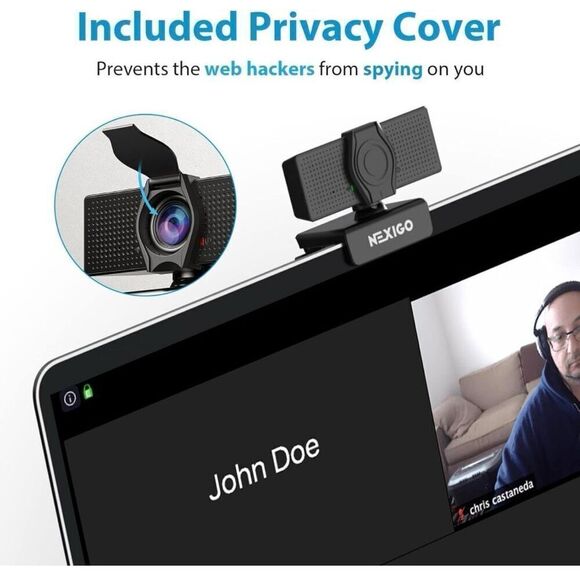 NWT N60 1080P Webcam with Microphone, Adjustable FOV, Zoom - Picture 5 of 9